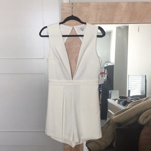 Ivory White Party Romper